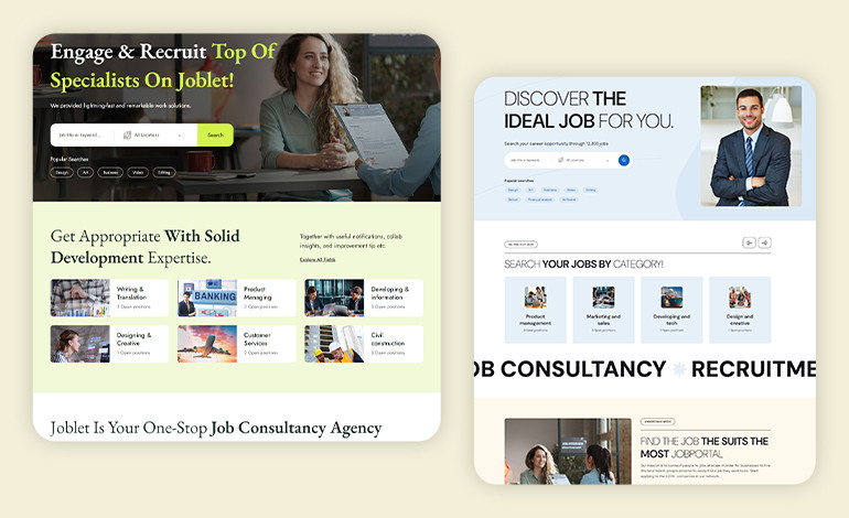 Joblet Job Recruitment Services WordPress Theme