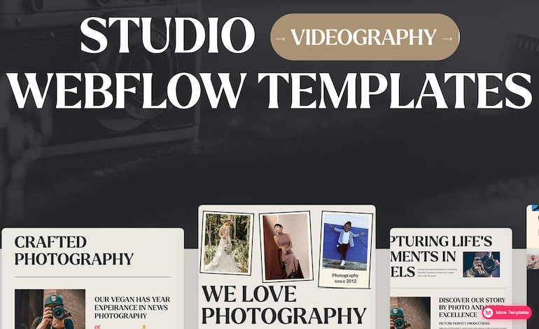 Pixops Photography and Video Website Webflow Template