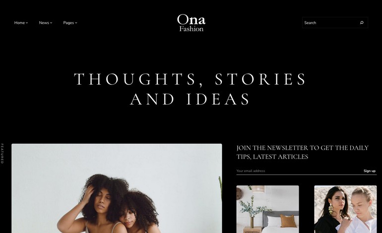 Ona Full Site Editing WordPress Theme